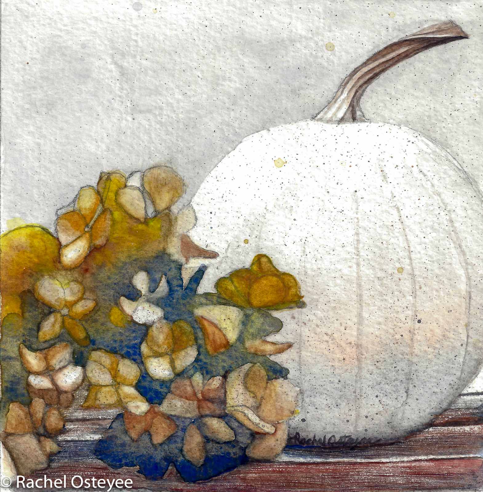 Four Seasons - Fall (6" x 6", Watercolor)